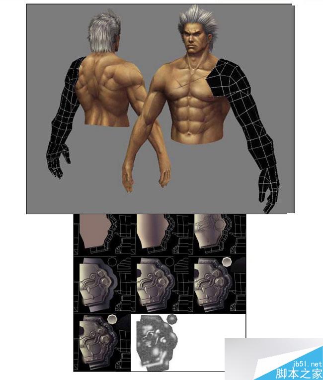 3dmax制作韩国游戏人物模型 脚本之家 3dsmax教程