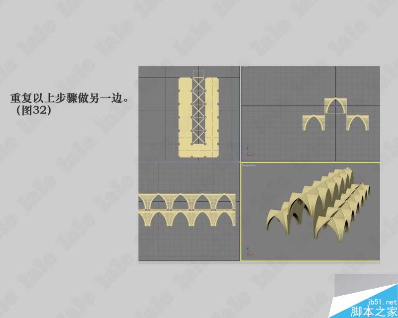 3dmax建模哥特式教堂内景系列教程 脚本之家 3dmax建模教程