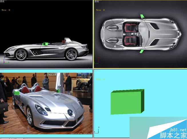 3DS MAX打造极品奔驰跑车 脚本之家 3DSMAX教程