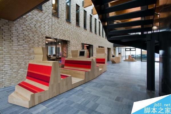 AEQUOY现代高科技学校图书室设计 脚本之家 室外设计