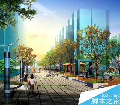 形式美法则在建筑表现中的应用 脚本之家 3DSMAX室外设计教程