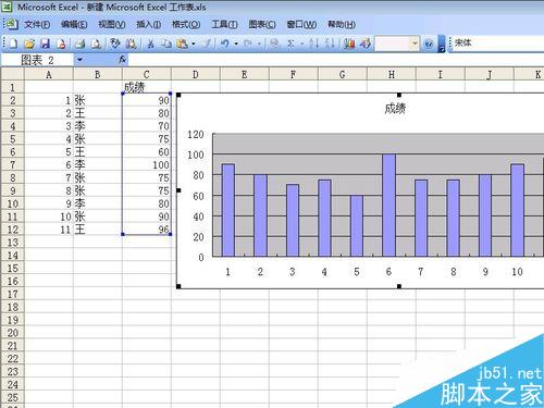 如何在EXCEL添加柱形图
