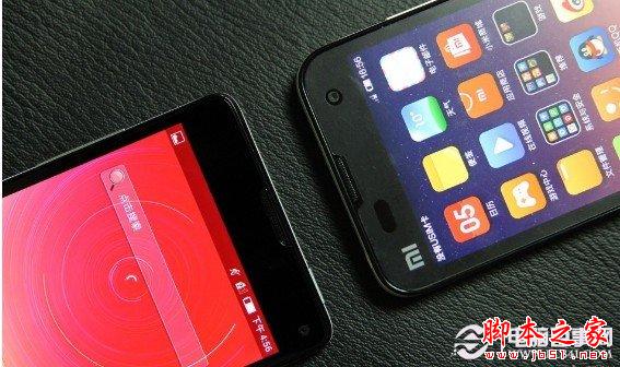 努比亚Z5s mini与小米2S正面顶部外观对比