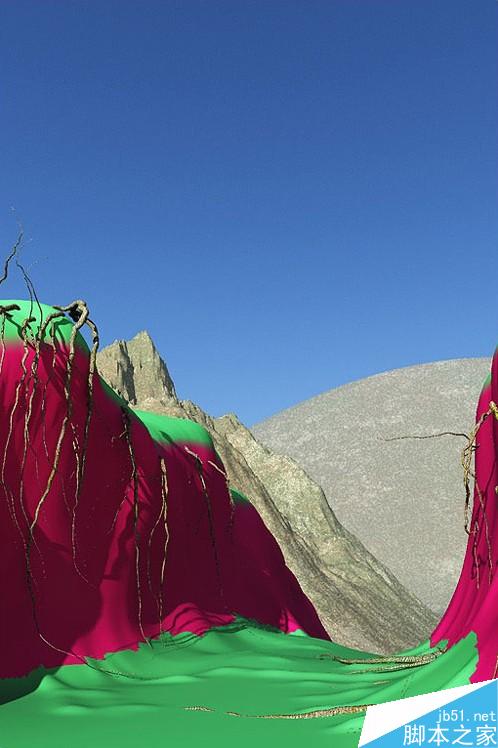 3ds Max打造逼真丛林峡谷景观 脚本之家 室外教程