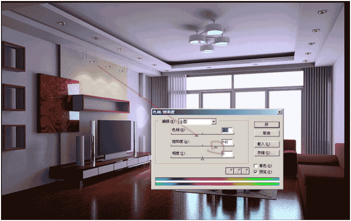 偏灰效果图的后期处理 脚本之家 室内设计教程