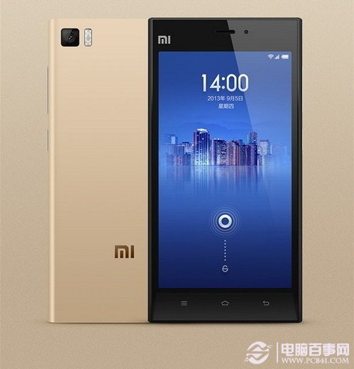 土豪金小米3外观
