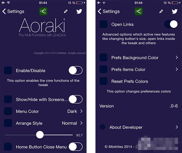 iOS8越狱后又一必装神器:多功能合一插件Aoraki
