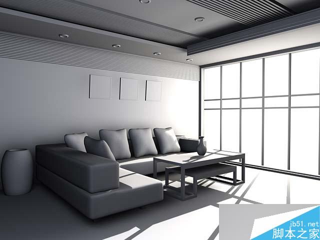 3DSMAX室内布光教程 脚本之家 3DSMAX室内设计教程