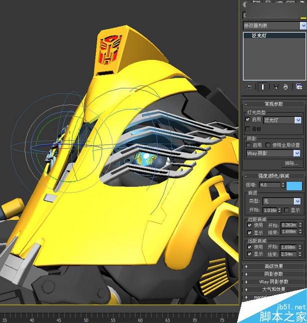 当大黄蜂遭遇钢铁侠制作解析 脚本之家 3DSMAX动画角色教程