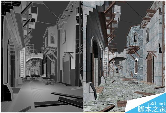 3ds Max打造静帧街道场景 脚本之家 动画教程