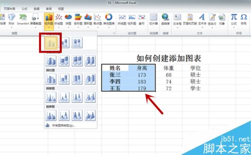 Excel如何创建添加图表？