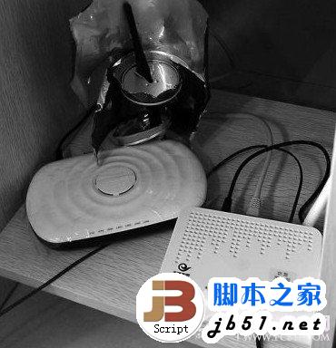 最终易拉罐制作成的无线路由器信号放大器