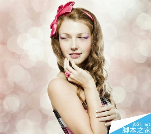 怎样用美图秀秀做美女眨眼的效果？