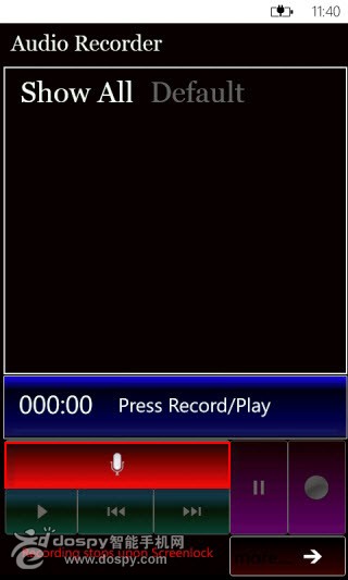 WP7手机录音功能及将录音文件导出到电脑