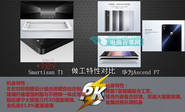 锤子手机对比华为P7做工