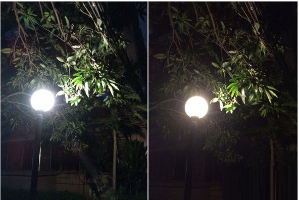 nubia Z7 Max与iPhone5s夜景拍照对比