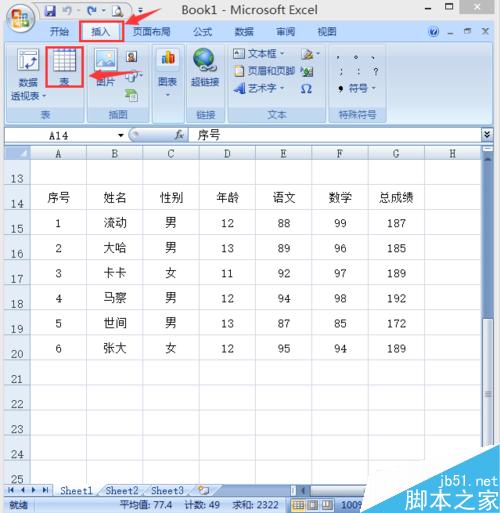 excel2007如何对编辑的内容进行排序和筛选?