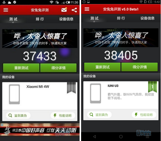 小米4 IUNIU3 IUNIU3评测 小米4评测