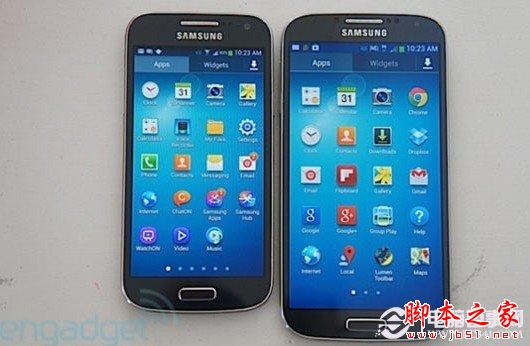 三星S4 mini与三星S4外观对比