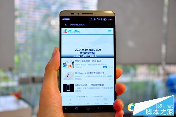 华为Mate7评测:更高屏占比 指纹识别准确