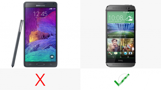 三星Note4与HTC M8大比拼：配置参数全方位对比