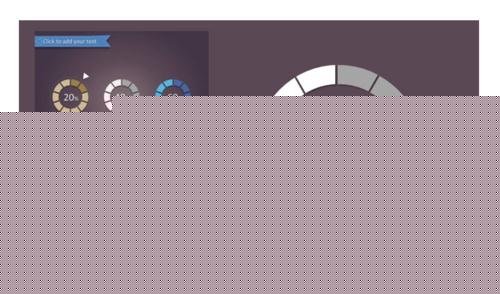 如何用PPT绘制设计一个分割型环形图？