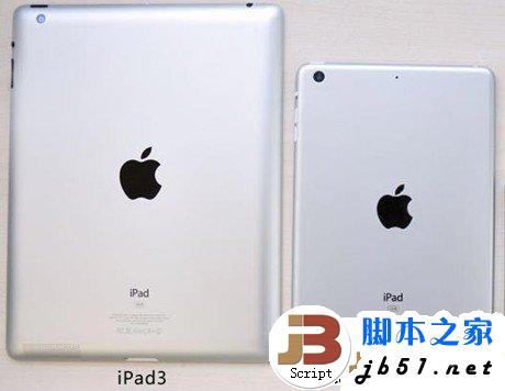 iPad Mini与iPad3外观对比