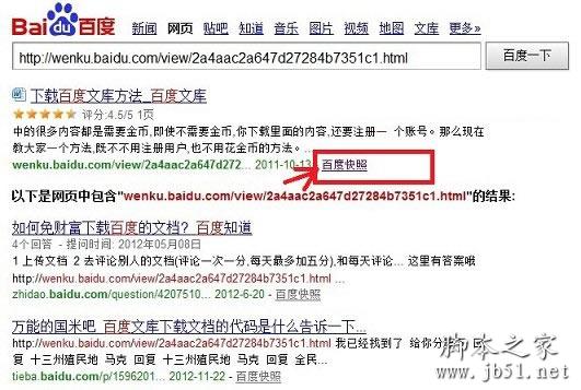 百度搜索百度文库文章网址