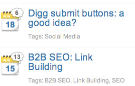 Date & Comment Badge For Blogs
