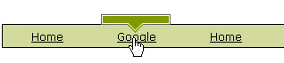 CSS Animated navigation menu