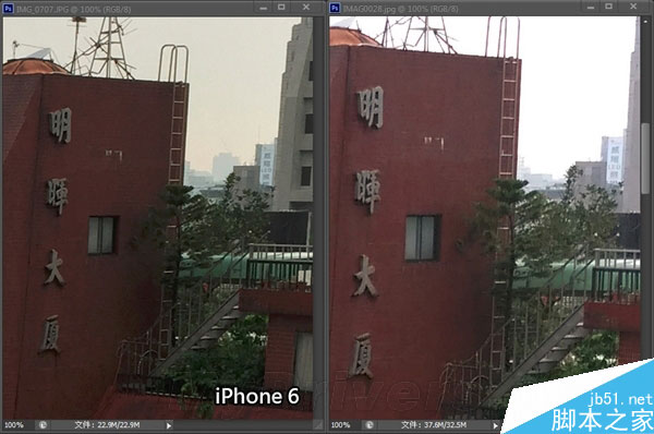 千万像素比拼 iPhone 6、HTC蝴蝶2拍照对比