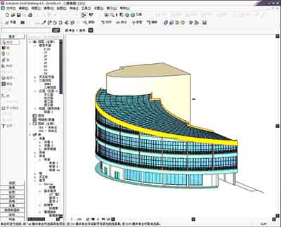 使用Revit和CAD绘制出螺旋型屋面效果图的方法