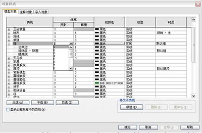 Revit平面图的线型 线宽和颜色符合我们的要求的教程