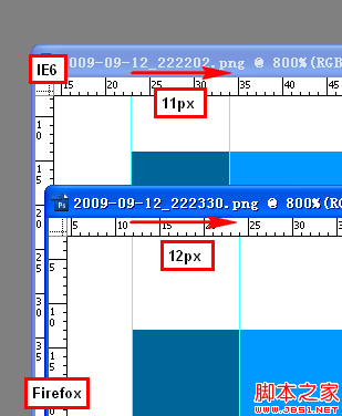 放大800被后的padding大小对比图 放大800被后的padding大小对比图