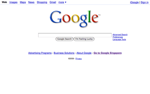 2008年的Google