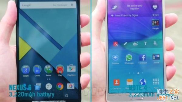 到底谁更强？Nexus 6大战Galaxy Note 4