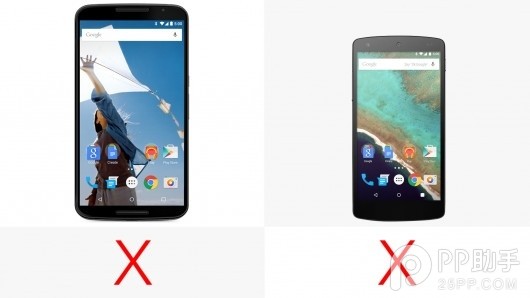 同门相拼：谷歌Nexus 6和Nexus 5配置参数对比