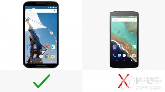 同门相拼：谷歌Nexus 6和Nexus 5配置参数对比