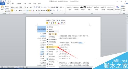 怎样在word2010中为文档添加目录