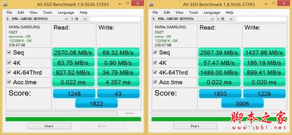 超3GB/S的读取速度:三星SM961 256GB M.2 SSD全球首测
