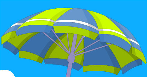 FLASH绘制明媚夏日海滩（图十八）