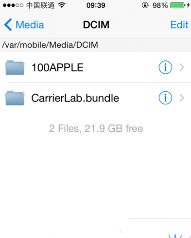 iphone5s(a1528)ios8越狱后破解联通4g步骤