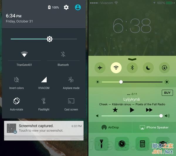 海量图：iOS 8.1对比Android 5.0