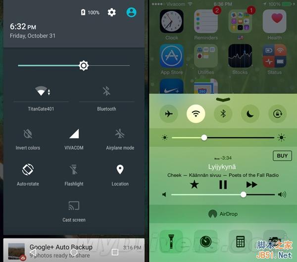 海量图：iOS 8.1对比Android 5.0