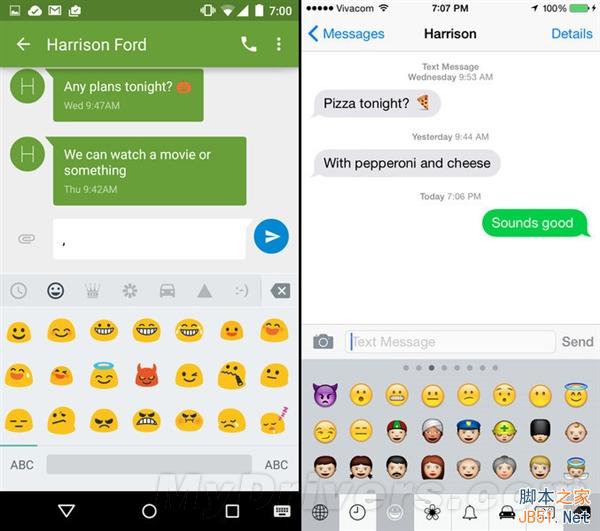 海量图：iOS 8.1对比Android 5.0