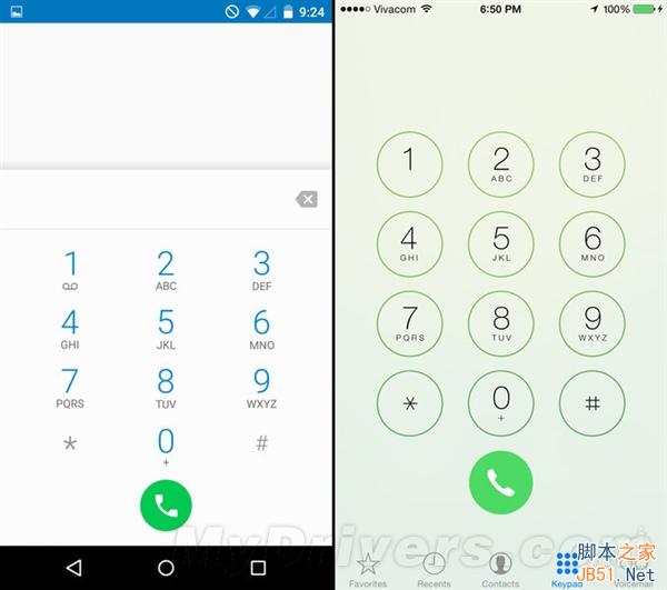 海量图：iOS 8.1对比Android 5.0
