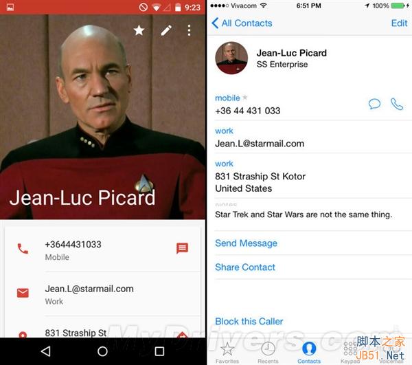 海量图：iOS 8.1对比Android 5.0