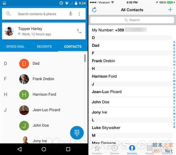 海量图：iOS 8.1对比Android 5.0