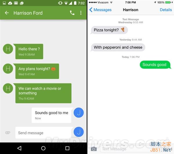 海量图：iOS 8.1对比Android 5.0