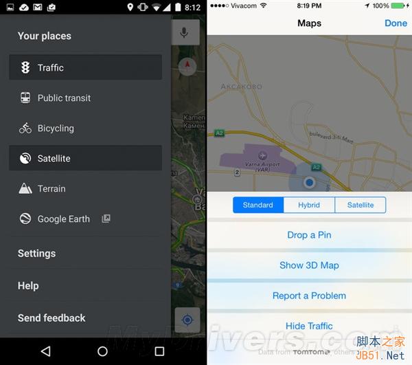 海量图：iOS 8.1对比Android 5.0